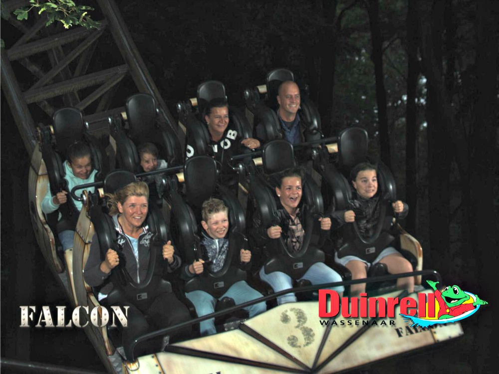 Falcon rollercoaster in themepark Duinrell