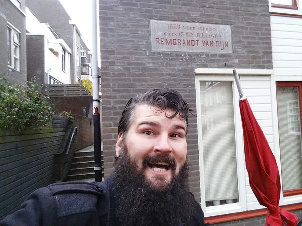 Weddesteeg 27, Leiden. Birthplace of Rembrandt van Rijn