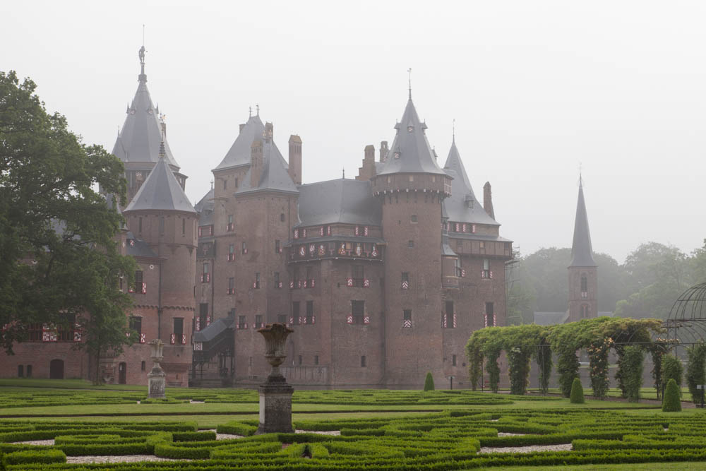 Castle De Haar in the mist