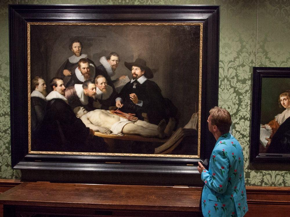 Rembrandt's The Anatomy Lesson of Dr. Nicholaes Tulp at the Mauritshuis in The Hague.