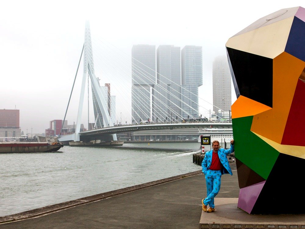 The Erasmus bridge in Rotterdam