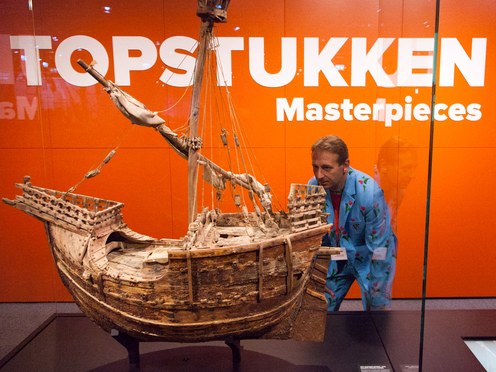 Masterpiece of the Maritime museum: old ship model