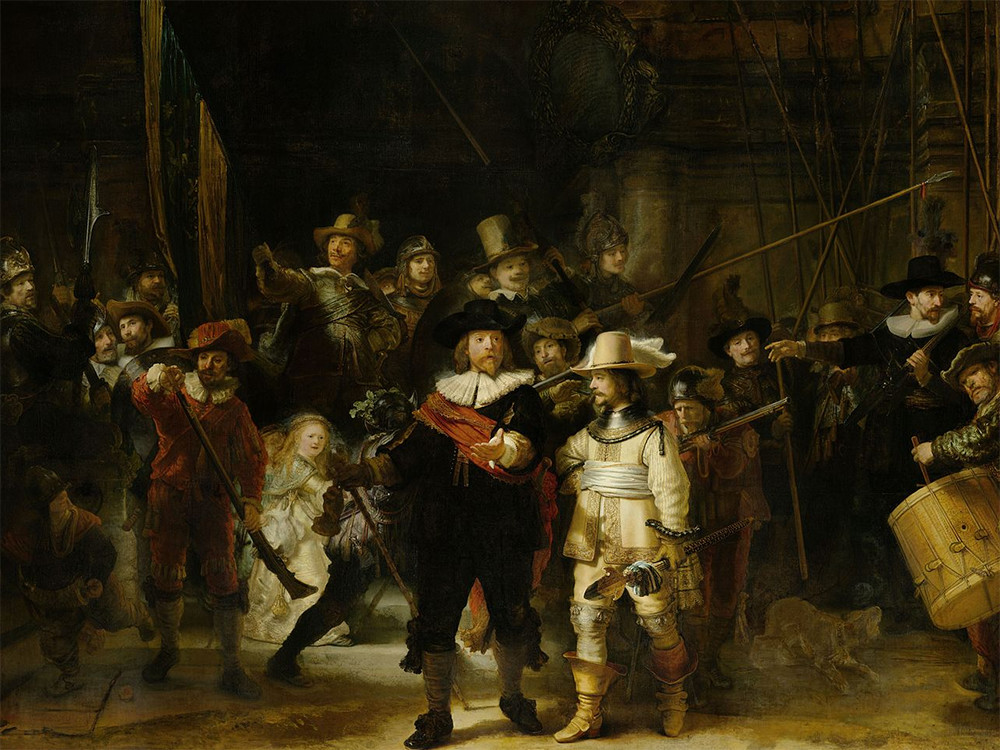 Rembrandt's Night Watch can be viewed in the Rijksmuseum in Amsterdam