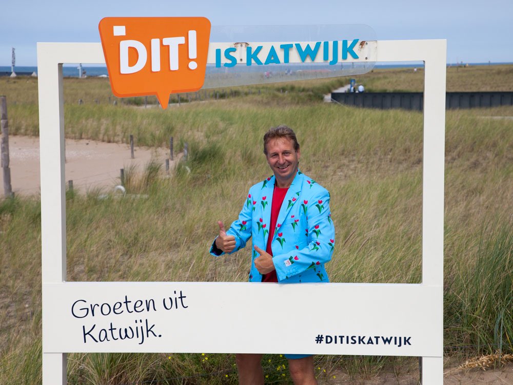 This is Katwijk sign in Katwijk aan Zee