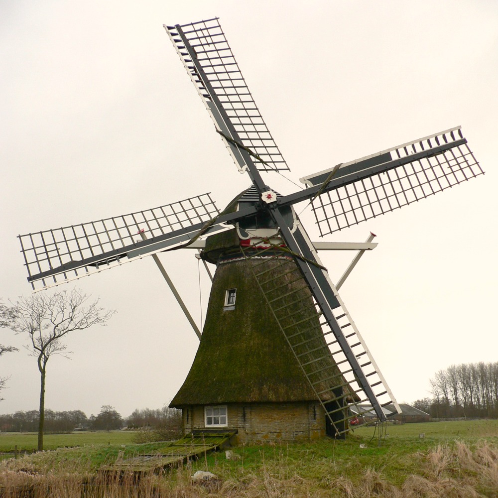 Windmill in mourning